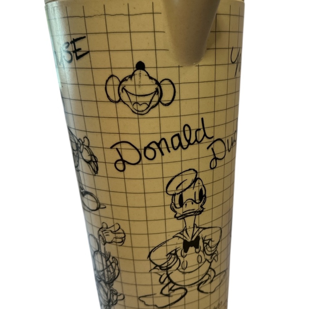 NWOT Disney Sketchbook Characters Bamboo Pitcher with Lid - Picture 5 of 8